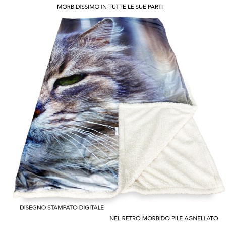 PLAID Fleece Blanket Sherpa...