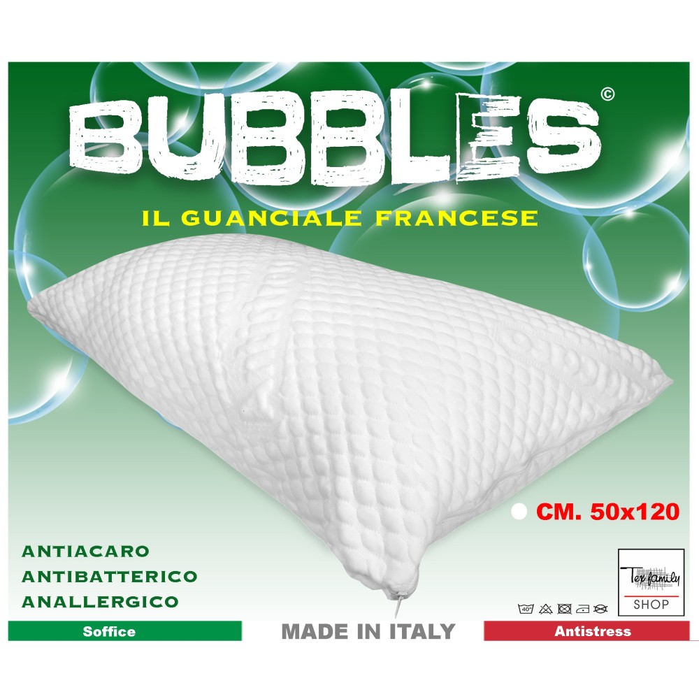 GUANCIALE letto 1 PIAZZA E MEZZA FRANCESE 1 1/2P MIS. CM. 50X120 antiacaro