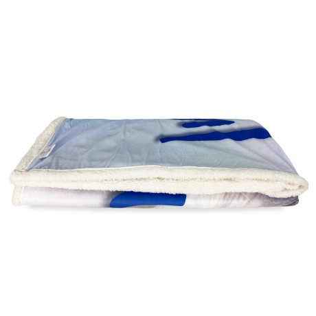 PLAID FLEECE BLANKET SHERPA...
