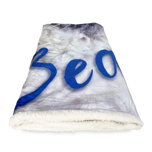 Plaid Couverture polaire Sherpa Fantasy HD Chat Beautiful