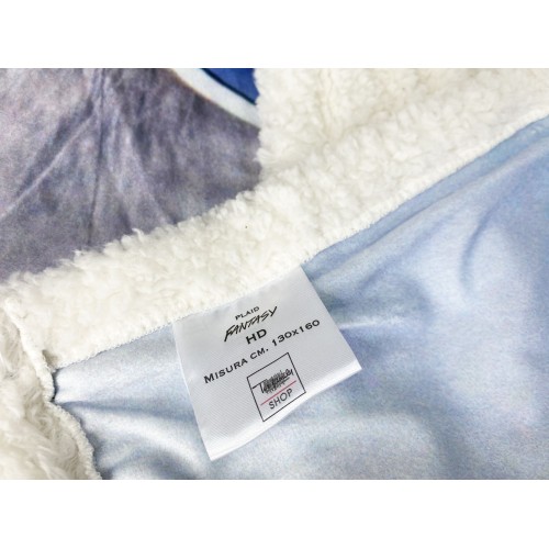 PLAID FLEECE BLANKET SHERPA fantasy HD cat BEAUTIFUL