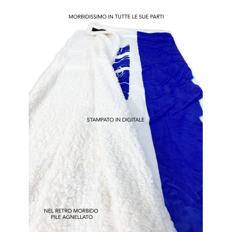 PLAID FLEECE BLANKET SHERPA...