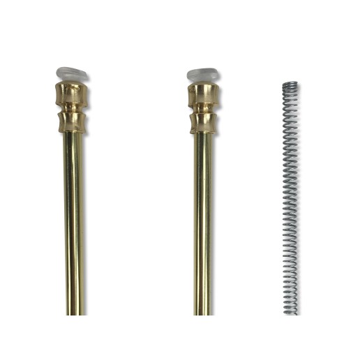 Pair of Tex BRASS SPRING ADJUSTABLE pressure rods For glass curtain
