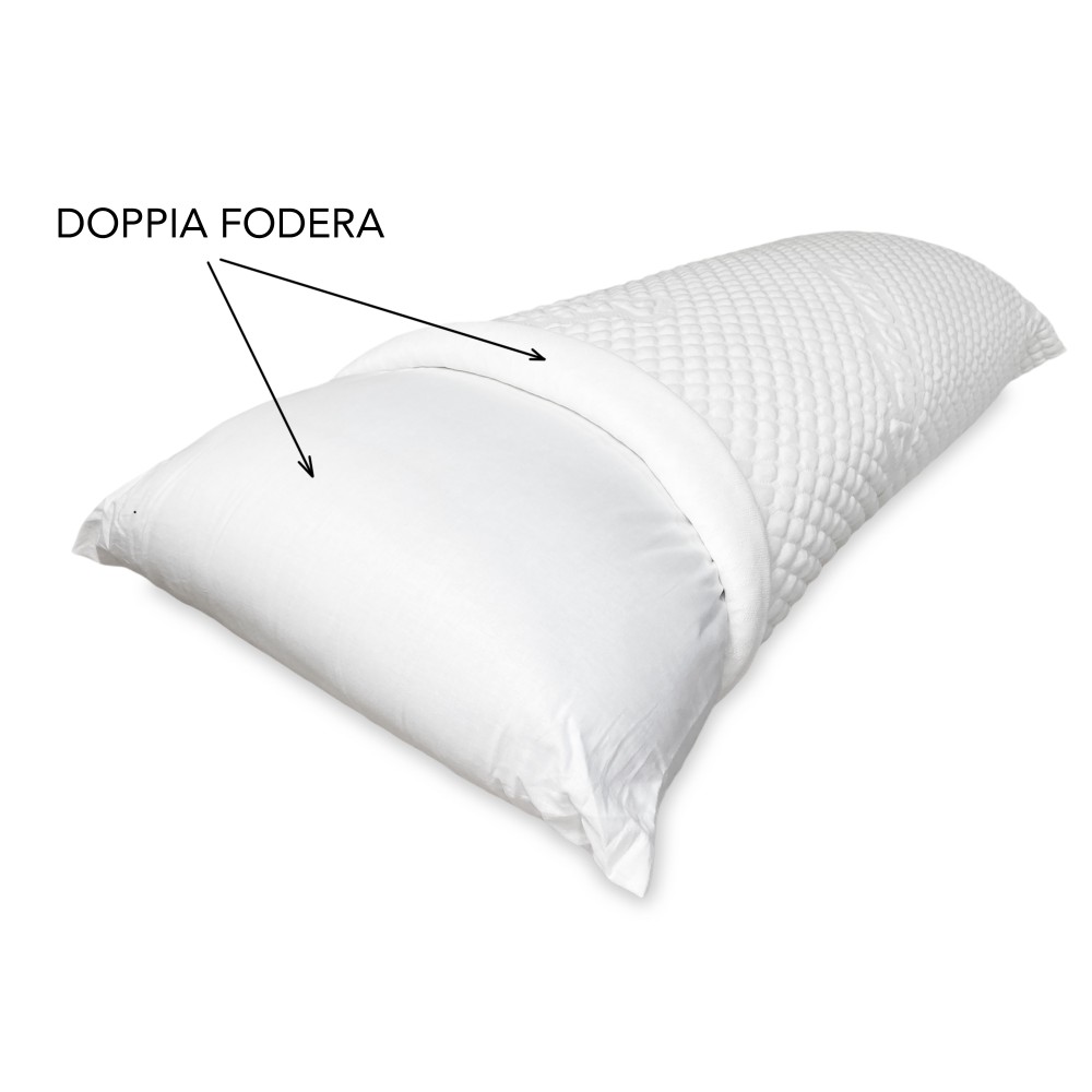 ALMOHADA 1 CAMA FRANCESA QUEEN SIZE 1 1/2P MIS. CM. 50X120 antiácaros