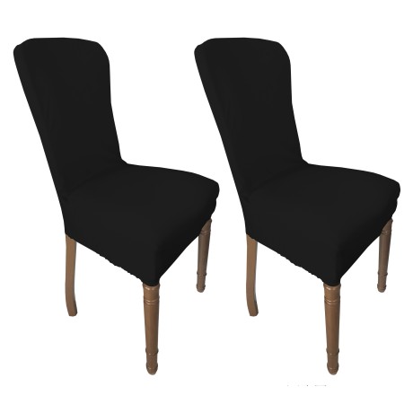 black stretch chair cover