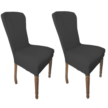 Dark grey elessicized chair cover