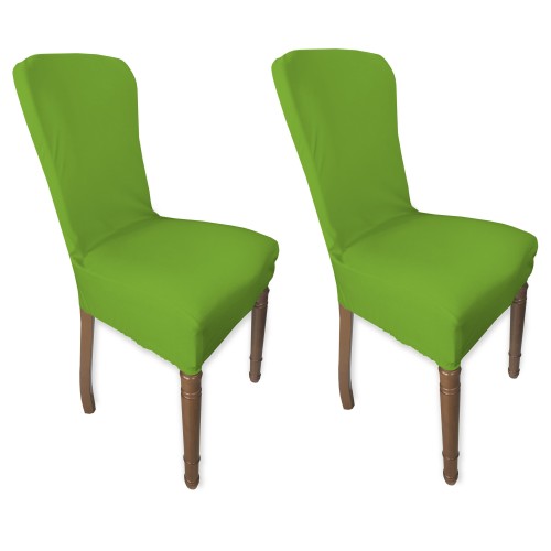 grüner Stretch-Stuhlbezug