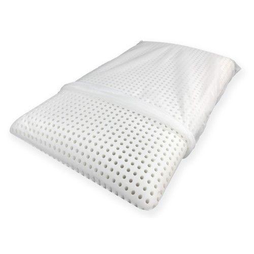 Viscoelastic pillow Latticel 100, breathable and anatomical with shape memory - Hypoallergenic and soft, white, 45 x 75 cm