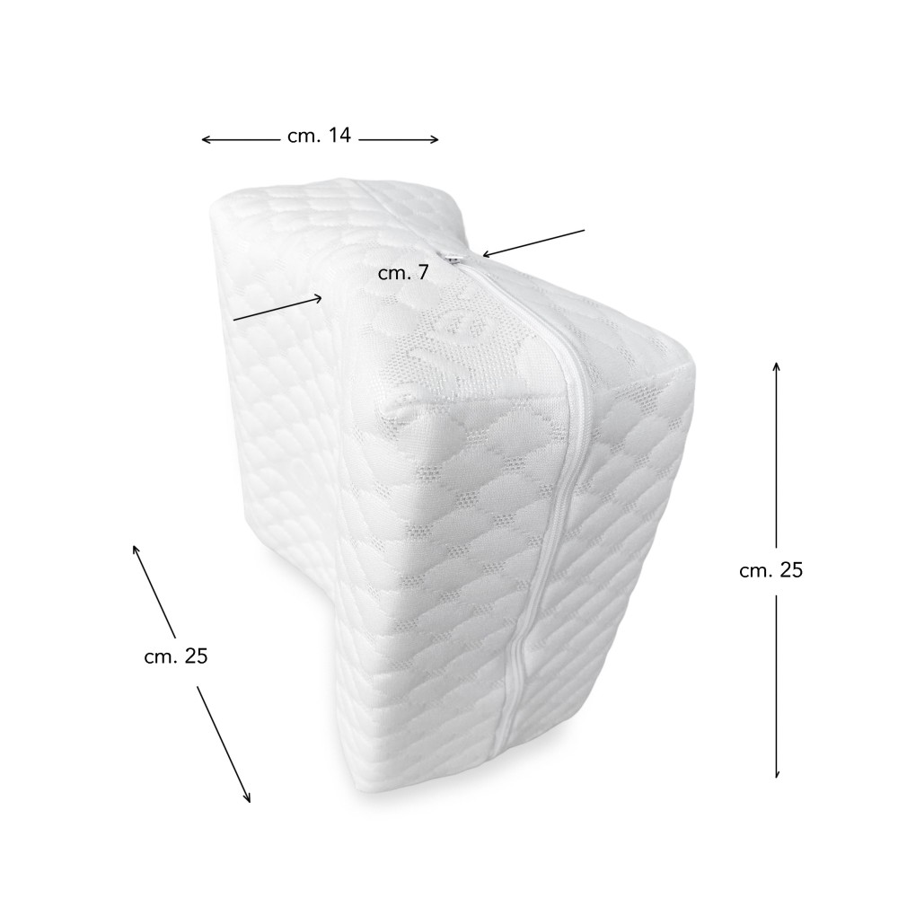 CUSCINO COLUMN © supporto GAMBE ginocchia in MEMORY per spina dorsale e gravidanza Made In Italy