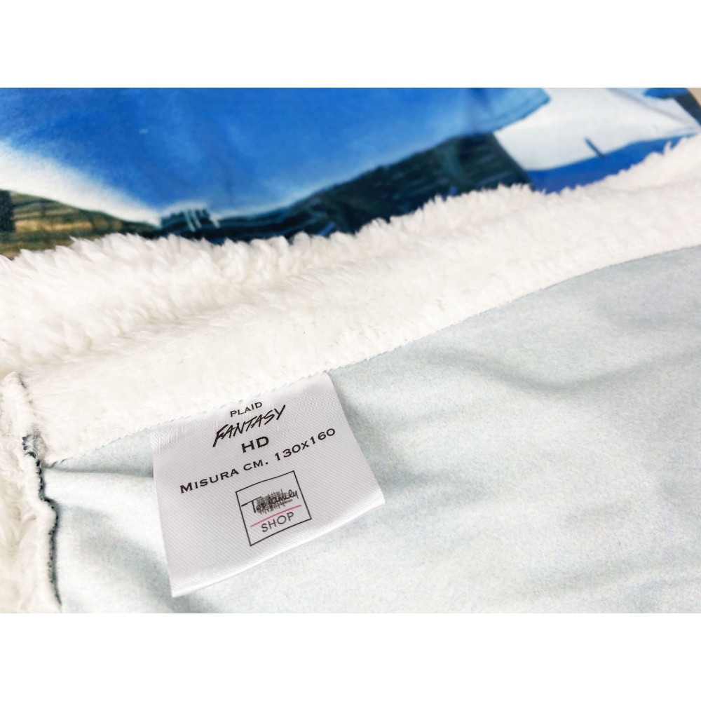 PLAID FLEECEDECKE Sherpa Fantasy HD SNOW HUT