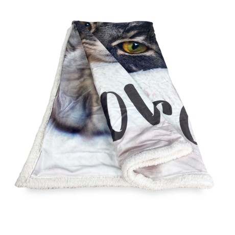 PLAID Fleece Blanket Sherpa...