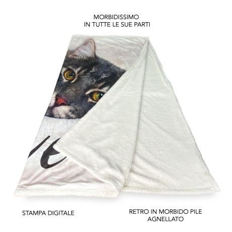PLAID Fleece Blanket Sherpa...