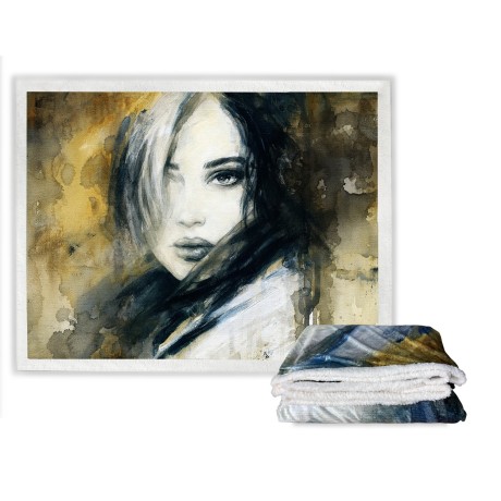 PLAID Fleece Blanket Sherpa...