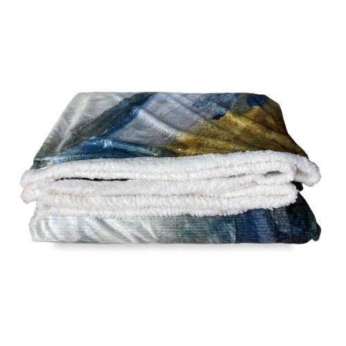 PLAID coperta IN PILE SHERPA fantasy HD Dipinto DONNA Isabel oro