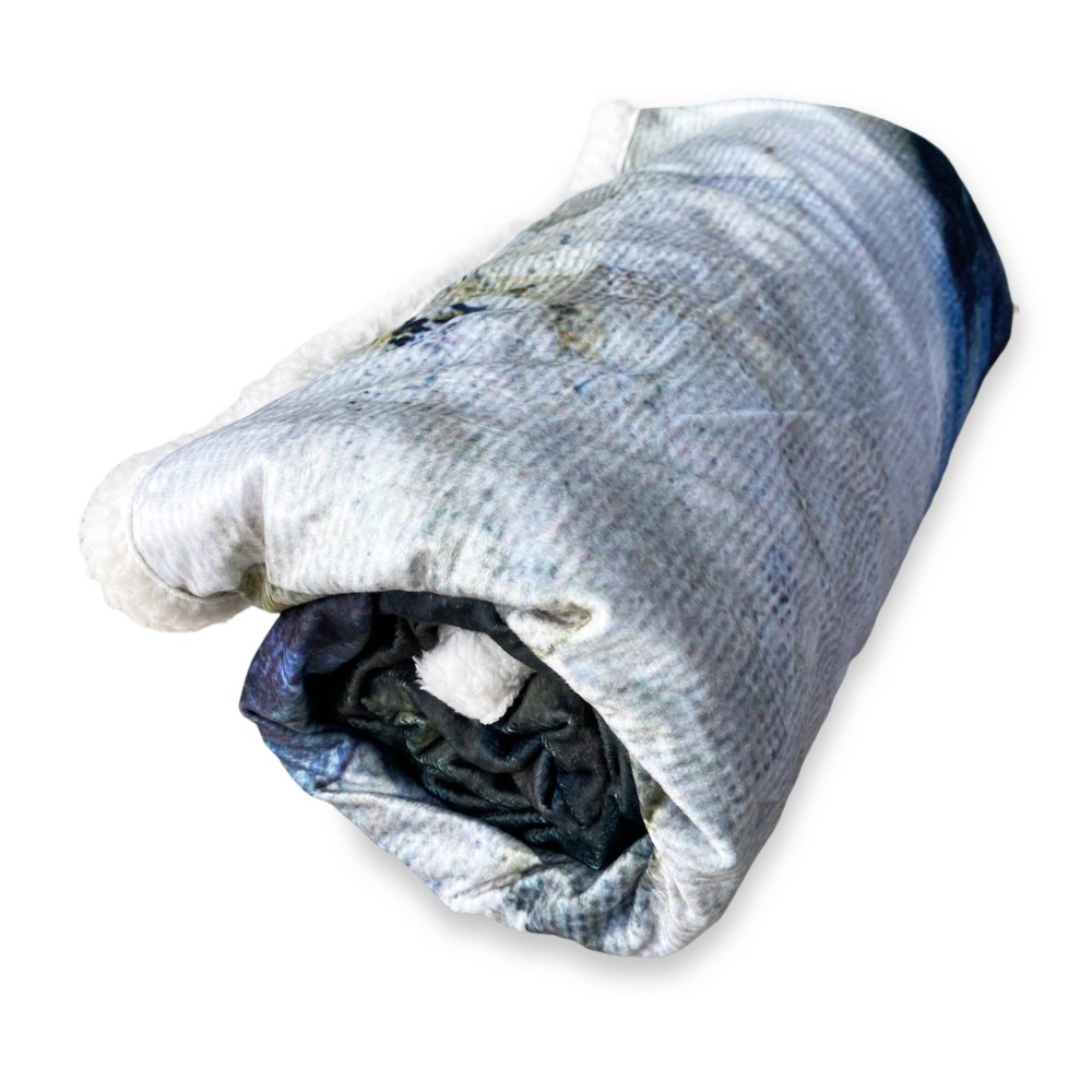 PLAID coperta IN PILE SHERPA fantasy HD Dipinto DONNA Isabel oro