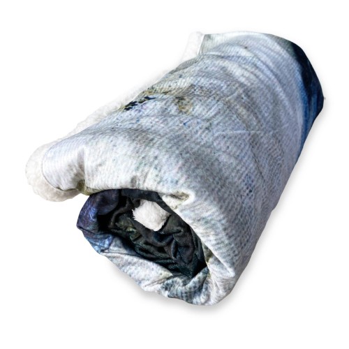 PLAID Fleece Blanket Sherpa Fantasy HD Painting WOMAN Isabel Gold