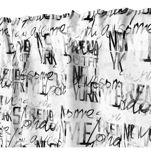 LETRAS DE CORTINA modernas cm.160X300 hechas MADE en mezcla de lino ITALIA