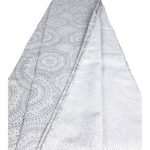 BEZUGSBEZUG GRAN SCARF TAGESDECKE Sofabezug STOFF LONETA CIRCLES grau