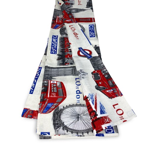 TELO ARREDO copritutto GRAN FOULARD COPRILETTO copridivano TESSUTO LONETA LONDRA new 20