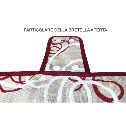 TAPA DEL HORNO TAPA DEL HORNO EN TELA STREAMER ROJA