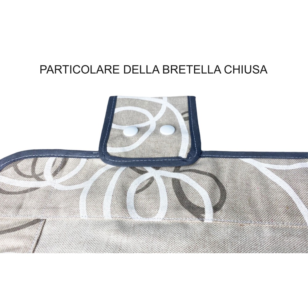 COPRIFORNO copri forno IN TESSUTO streamer GRIGIO