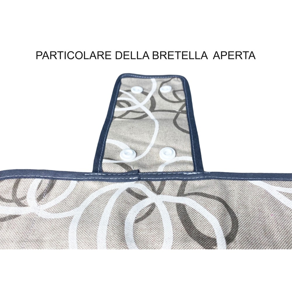 OVEN COVER OVEN COVER IN GREY STREAMER FABRIC