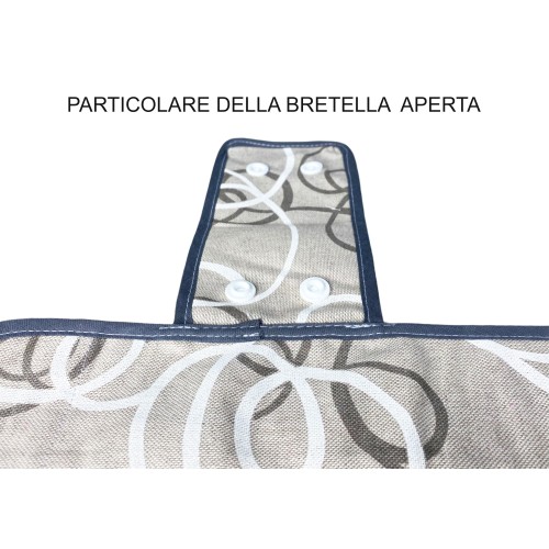 OVEN COVER OVEN COVER IN GREY STREAMER FABRIC