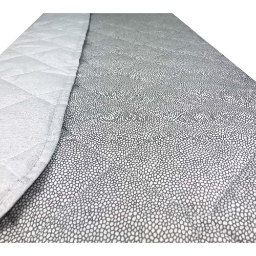 New Boy Couvre-lit matelassé en pur coton gris