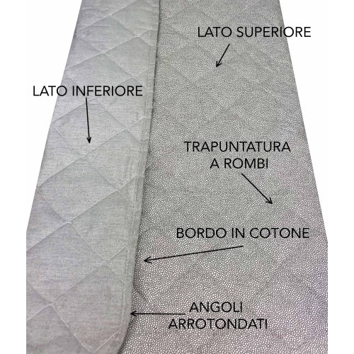 Colcha acolchada beige NEW BOY en PURO ALGODÓN