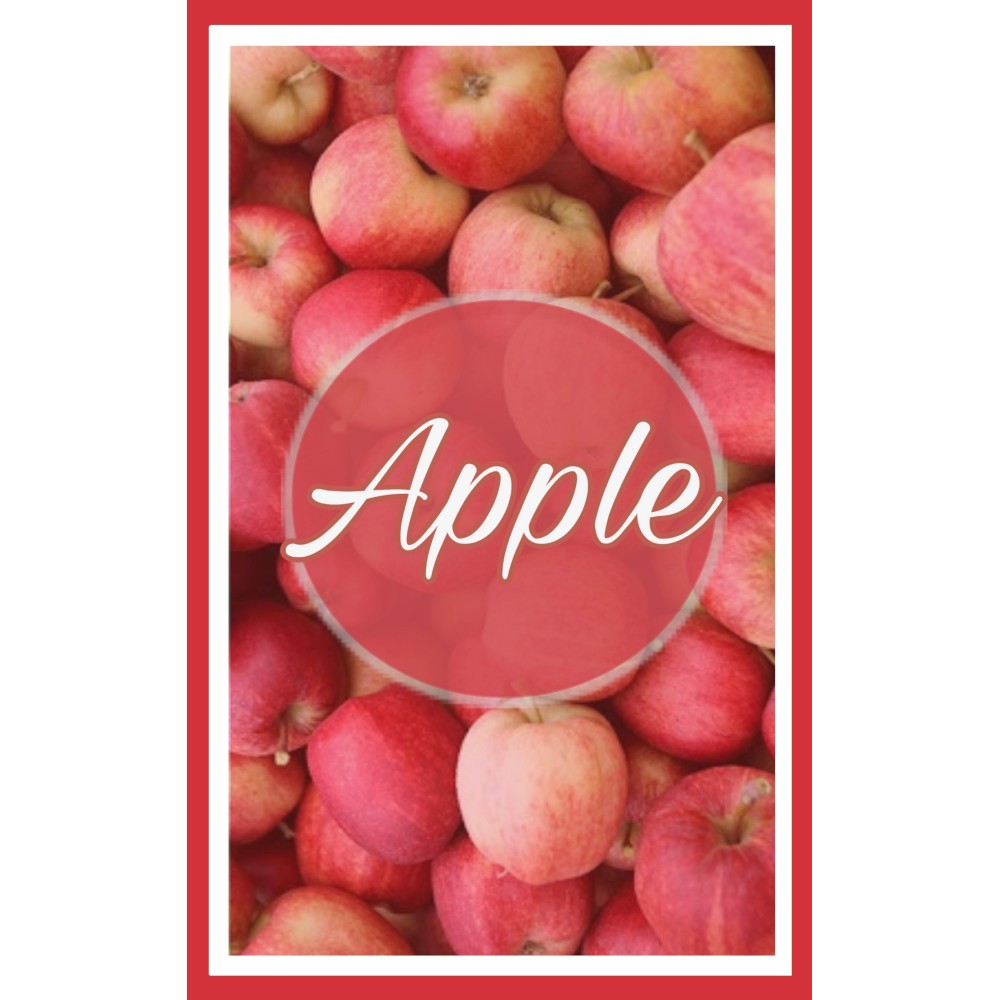 Lot de 6 torchons fruits en pur coton imprimé en taille haute définition MAXI