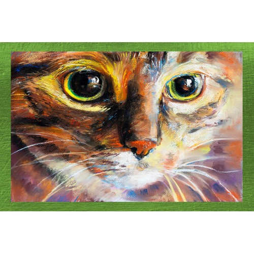 SET 6 PEZZI Strofinaccio ANIMALI DIPINTI in puro cotone stampato in ALTA definizione misura MAXI