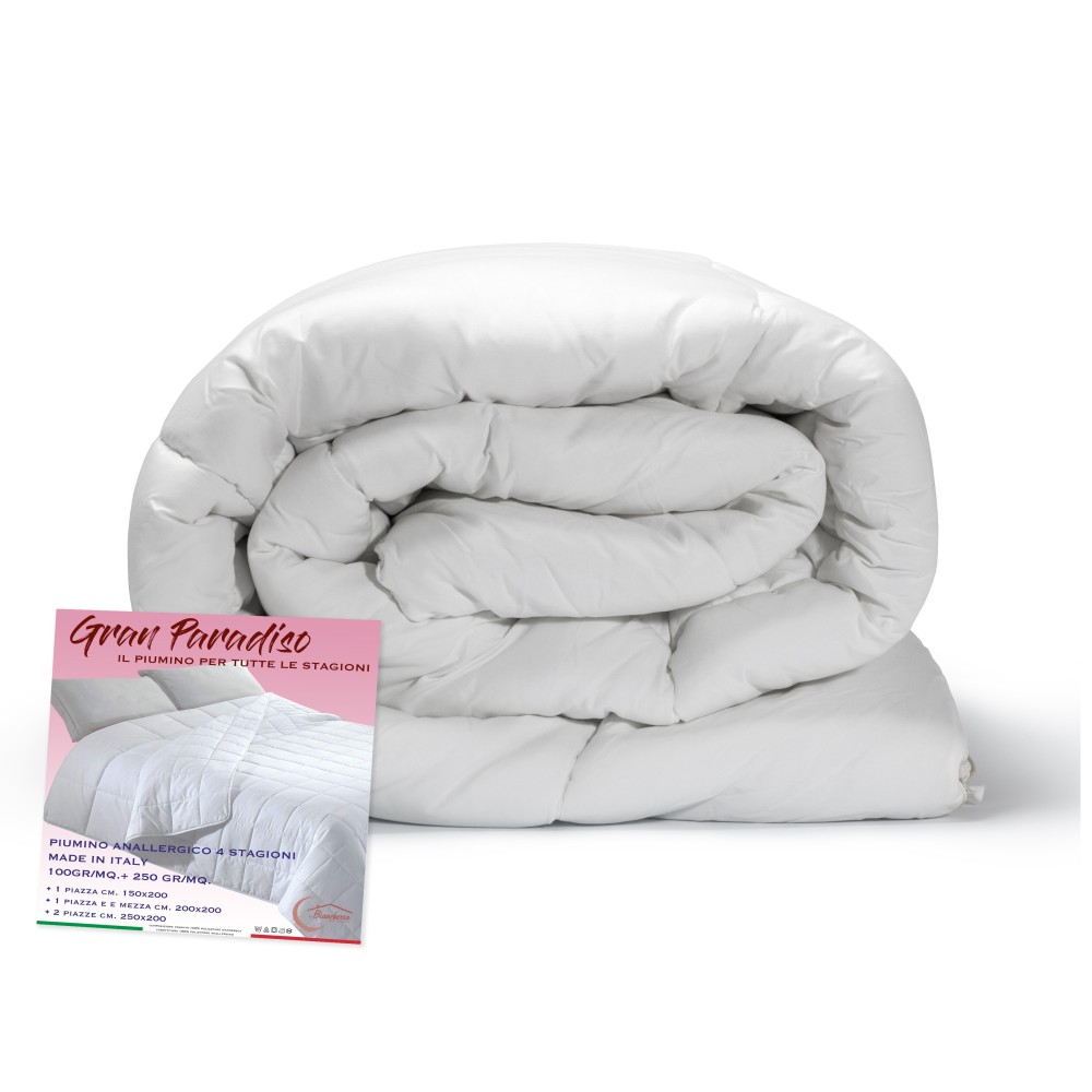 Morbida Microfibra 200x200 nr 2 Piumini Componibili con Bottoni Clip Home Tresor cm Piumino Una Piazza e Mezza 4 Stagioni 