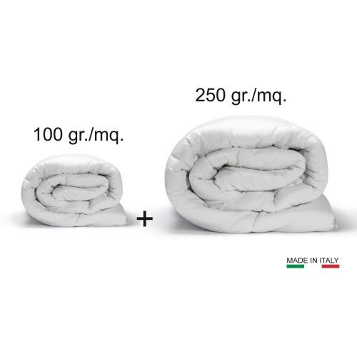 PIUMINO microfibra  4 STAGIONI GRAN PARADISO made in Italy