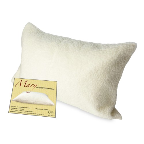 TAIE D'OREILLER EN LAINE MÉRINOS MARY Fabriqué en Italie