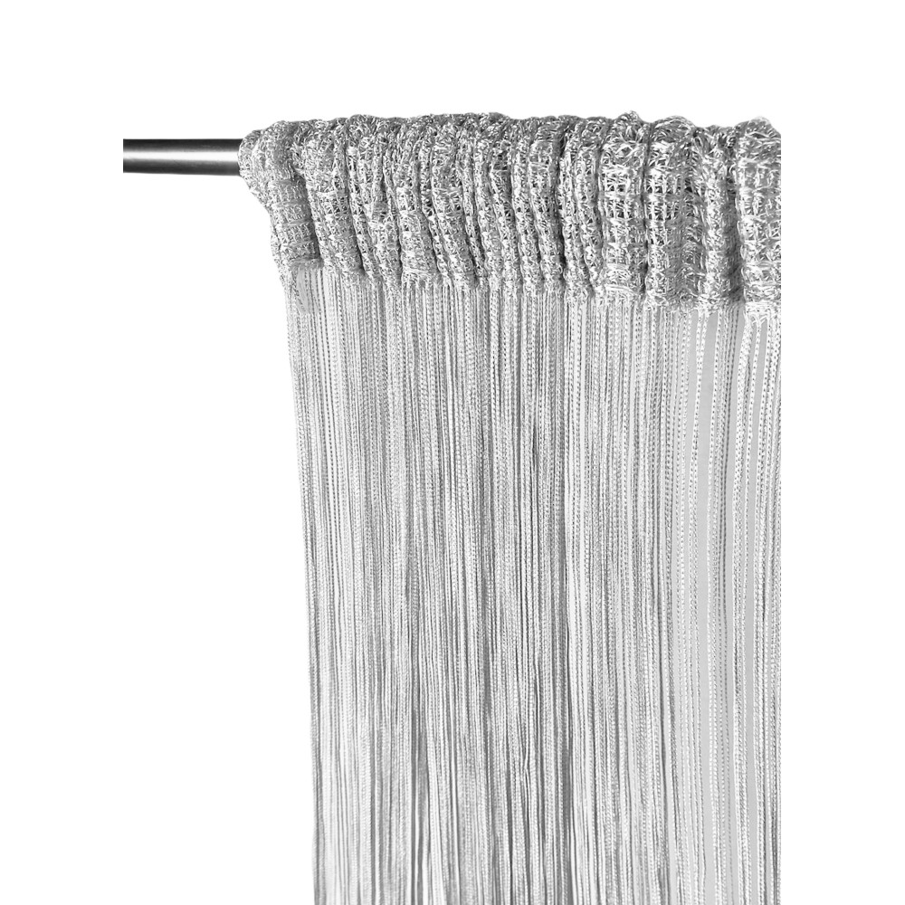 TENDA a FILI Vivienne per porta  CM. 150X300 tinta unita GRIGIO