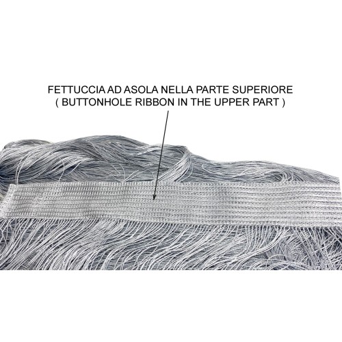 VIVIENNE FIL RIDEAU pour porte cm. 150X300 couleur unie GRIS