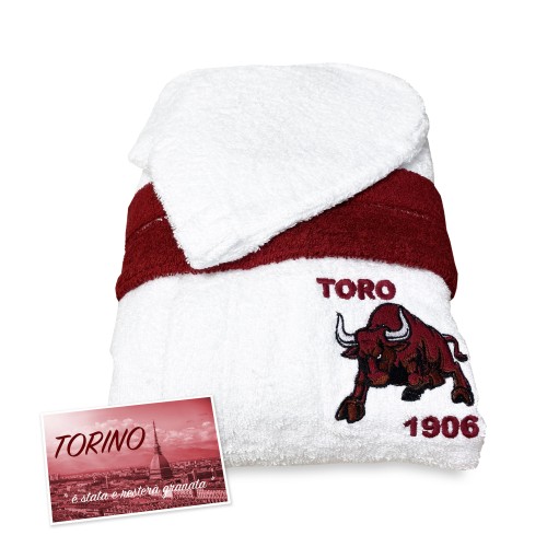 TORO TORINO ADULT BADEMANTEL aus reinem Baumwollfrottee
