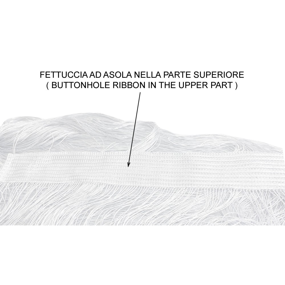 Vivienne CORTINA DE ALAMBRE para puerta CM. 150X300 color liso BLANCO