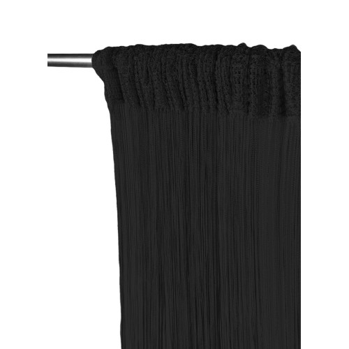 Vivienne DRAHTVORHANG für Tür CM. 150X300 einfarbig SCHWARZ