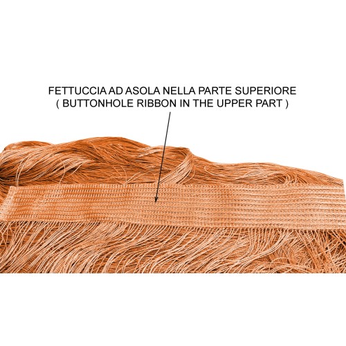 Vivienne CORTINA DE ALAMBRE para puerta CM. 150X300 color liso NARANJA