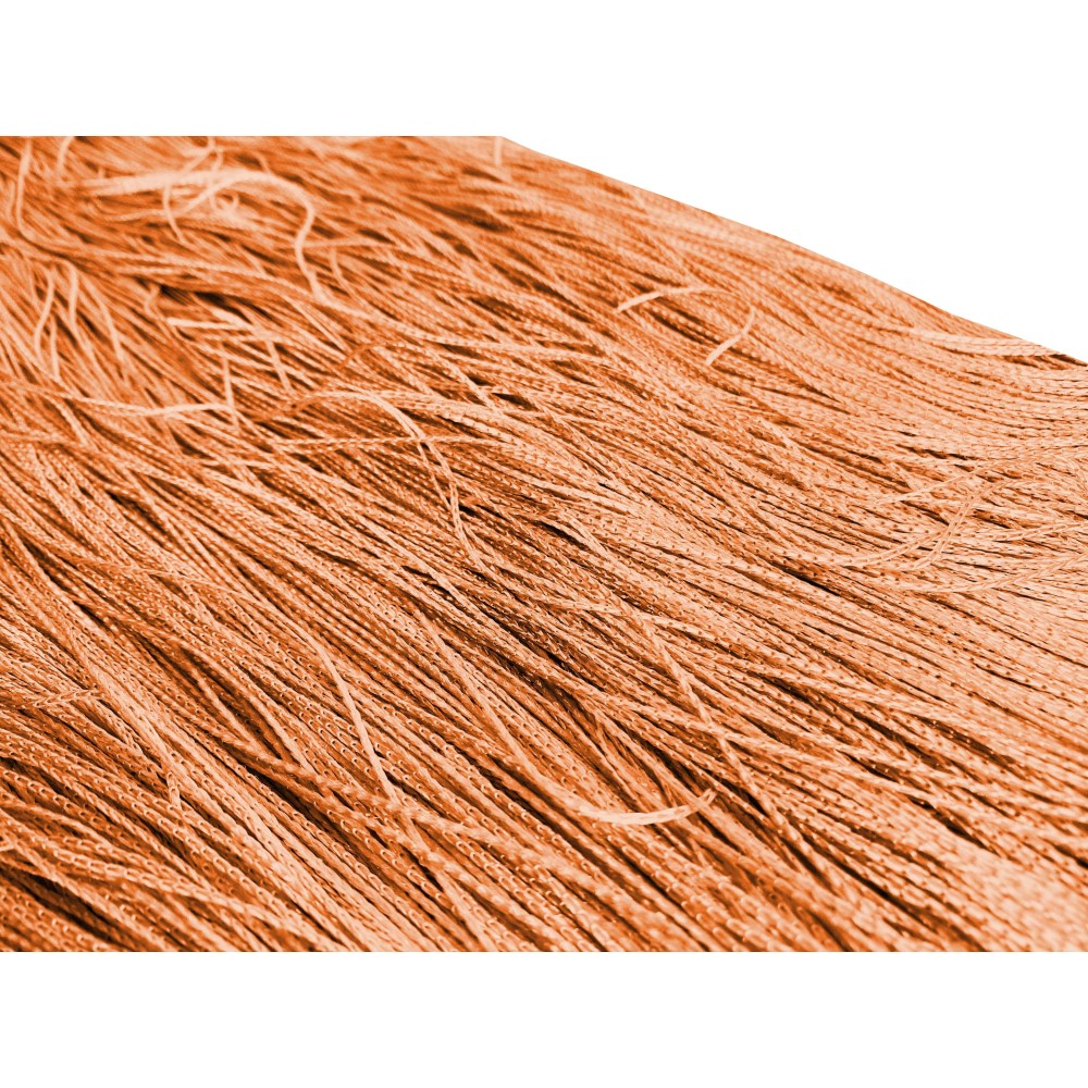 VIVIENNE RIDEAU FIL pour porte cm. 150X300 couleur unie ORANGE