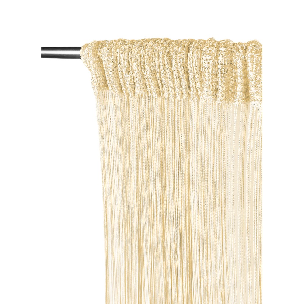 Vivienne WIRE CURTAIN for door CM. 150X300 solid color CREAM