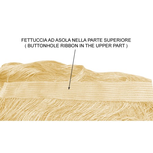 VIVIENNE RIDEAU FIL pour porte cm. 150X300 couleur unie CRÈME