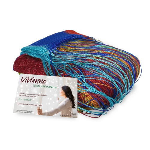 Vivienne WIRE CURTAIN for door CM. 150X300 solid color MULTICOLOR