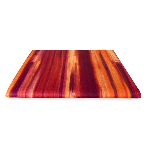 COUVERTURE DE SERVIETTE DE MEUBLES tous LES COUVRE-LITS GRAND FOULARD COVERDIVANO TISSU RIO ORANGE