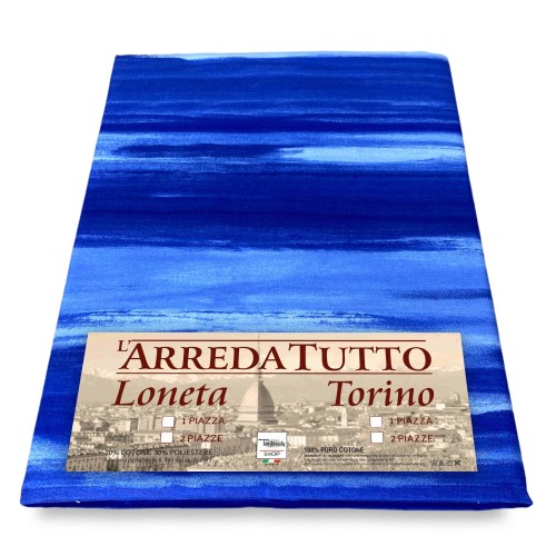 TOWEL FURNISHING COVER GRAN SCARF BEDSPREAD SOFA COVER FABRIC RIO BLUE