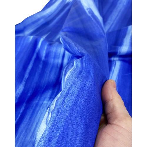 HANDTUCH EINRICHTUNGSBEZUG GRAN SCARF TAGESDECKE SOFA BEZUG STOFF RIO BLAU