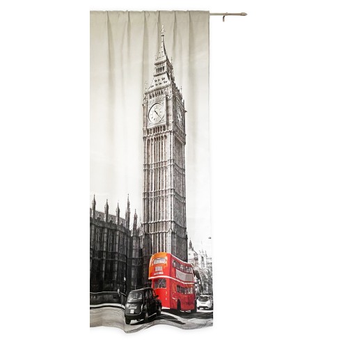 LONDON TENT English BUS cm.160X240 made MADE in ITALY linen blend