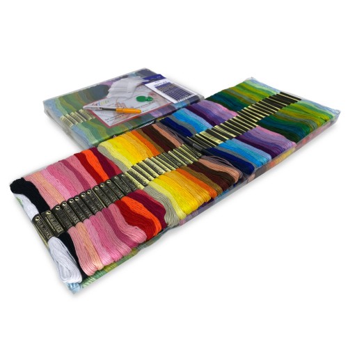 Set 50 Cross Stitch Skeins GINA The Skein Yarn for Thread Embroidery and Embroidery KIT