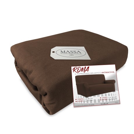 Funda de sofá elástica marrón